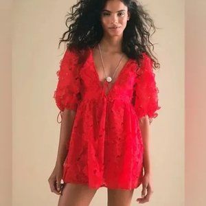 Free People For Love & Lemons Serena Mini Dress